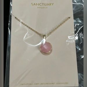 🌷NWT NIB Sanctuary Project Rose Serenity Necklace (Rose Quartz)🌷